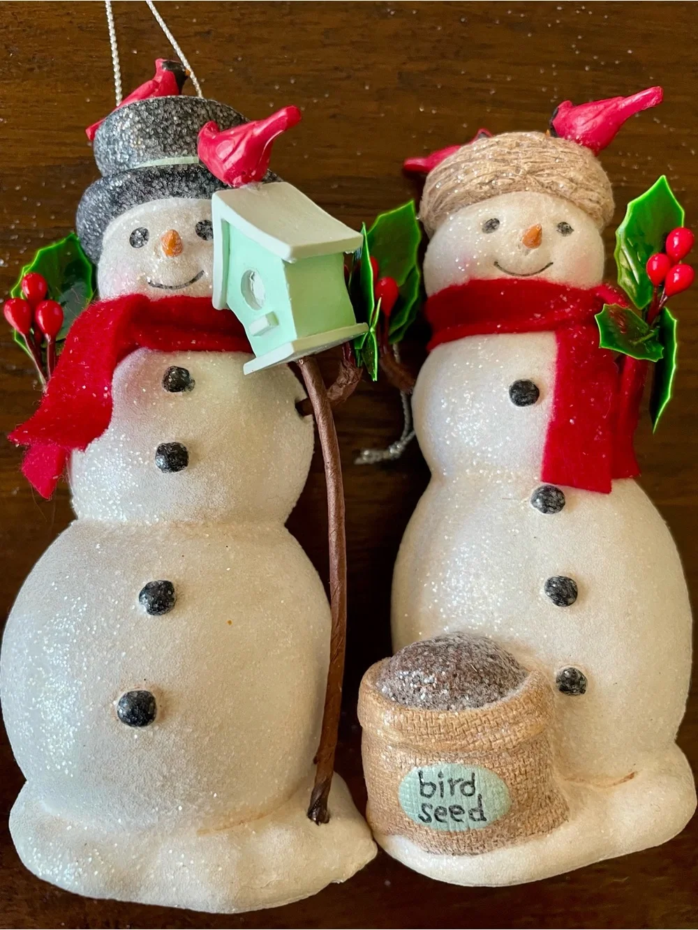 Holiday Snowman Ornaments (set of 5)